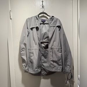 Light Gray Patagonia Rain Jacket (Women’s Size M)